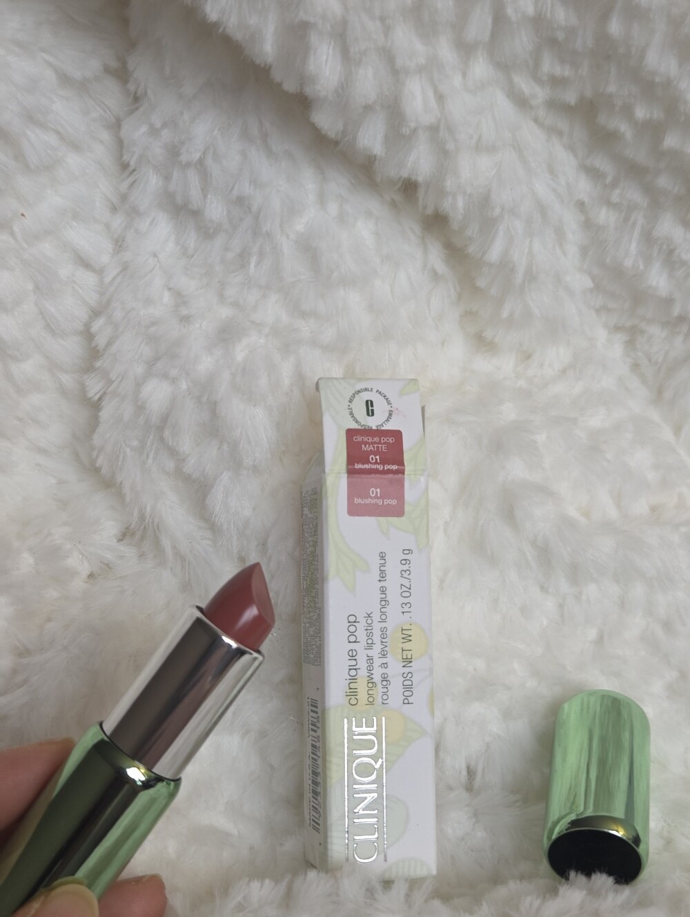 New Clinique Pop Matte Lipstick - Blushing Pop 01